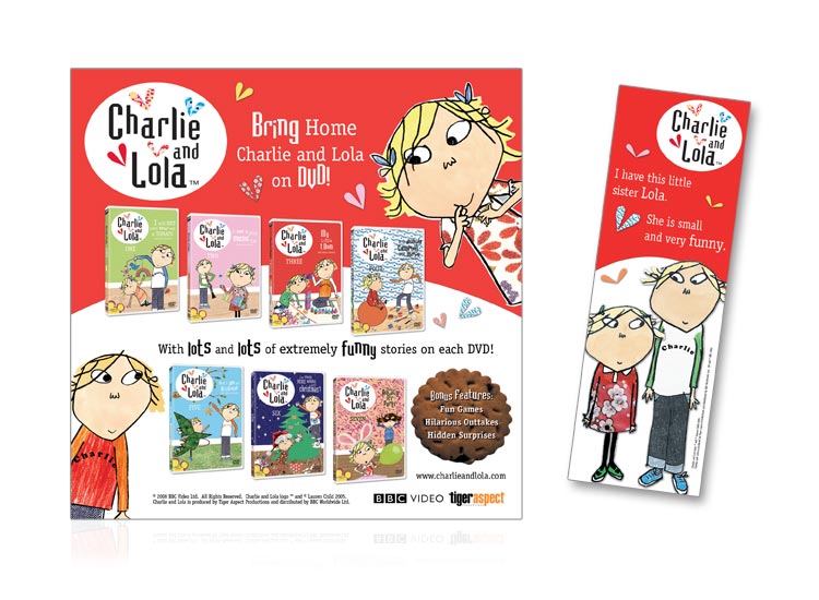 Charlie & Lola Ad and Bookmark