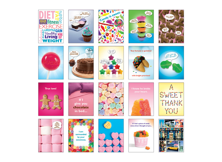 Dylan's Candy Bar Card Fronts